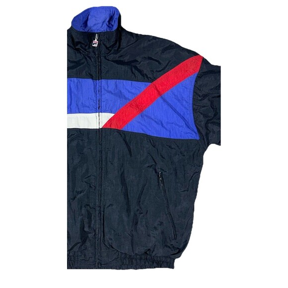 Vintage FILA Jacket Mens Medium 90s Track Windbreaker Colorblock Streetwear Zip - Picture 10 of 11